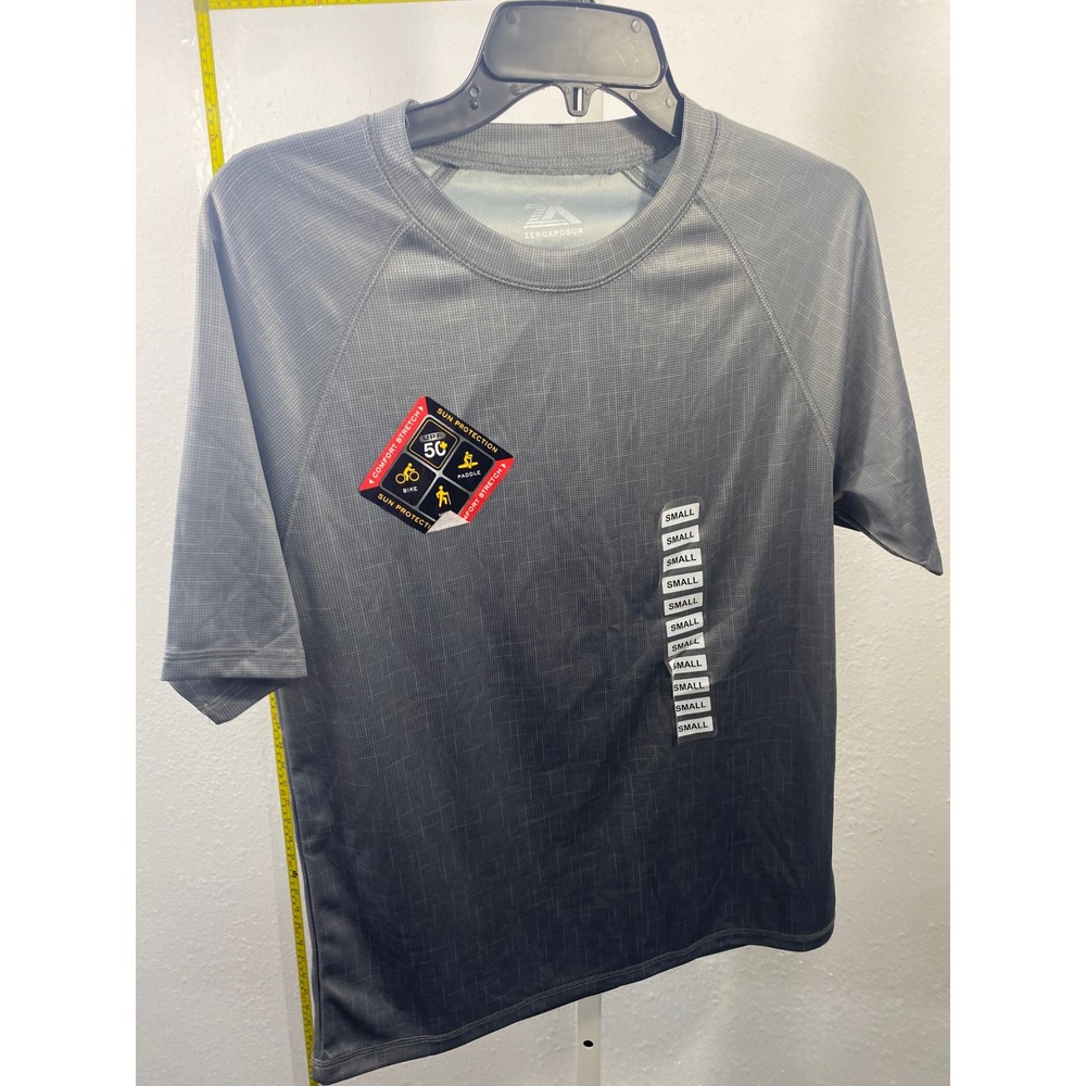 ZeroXposur Mens Grey UPF 50+ Sun Protection Performance T-Shirt Small NWT
